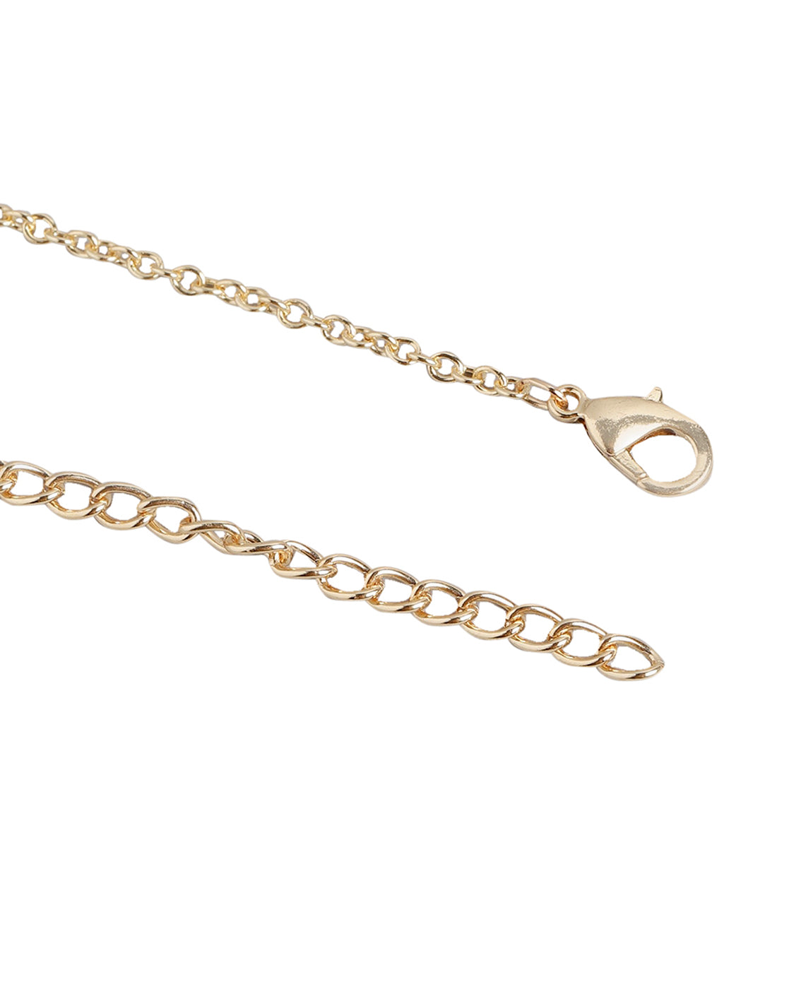 Gold Plated with Floral & Smiley Beads Jewellery Set for girl