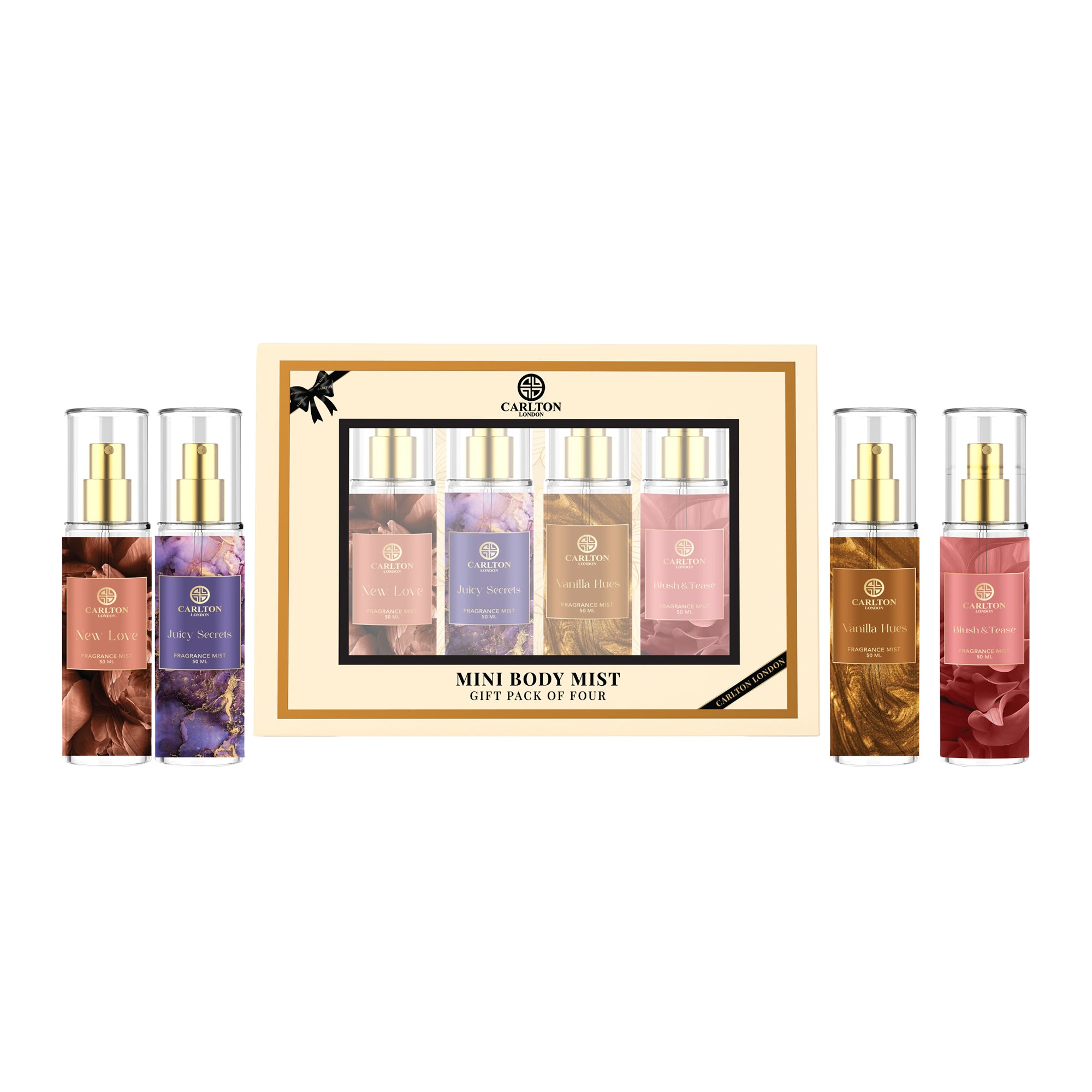 Carlton London Gift set of 4 Mini Body Mist - 50ml each