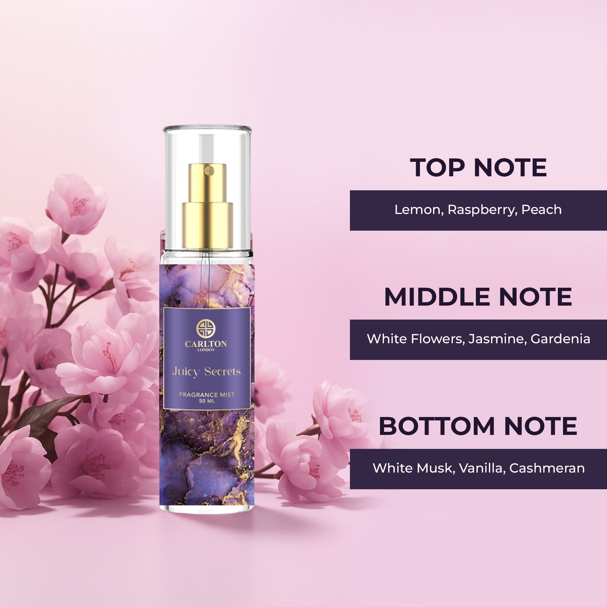 Carlton London Gift set of 4 Mini Body Mist - 50ml each