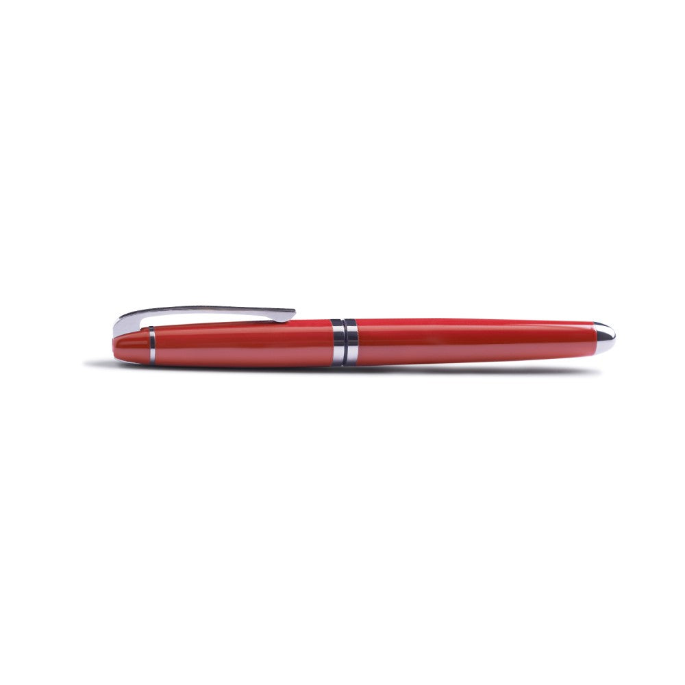 Carlton London Red Gun Metal Pen - Elegant Fusion of Style and Precision
