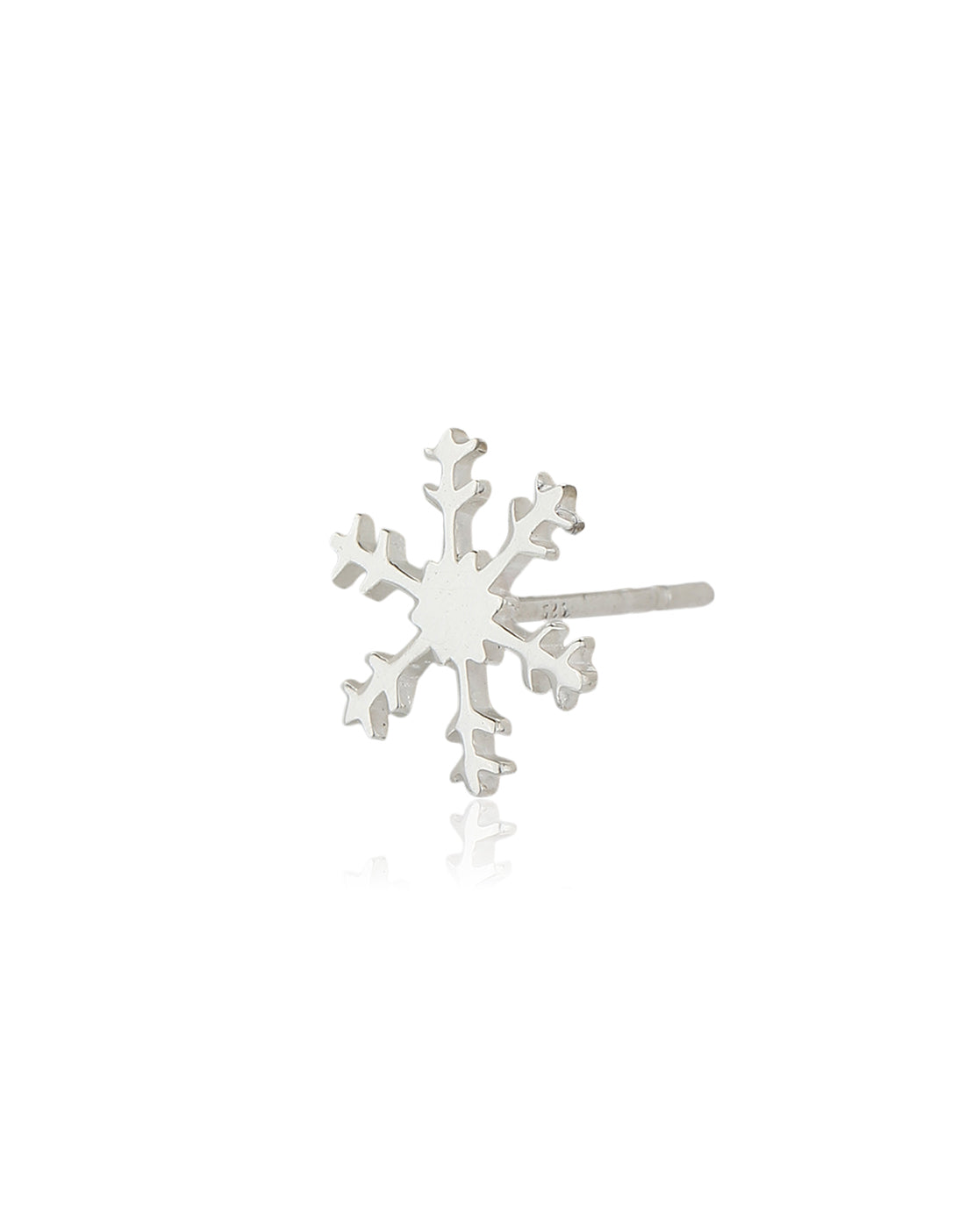 Carlton London 925 Sterling Silver Rhodium Plated Floral Stud Earring For Women