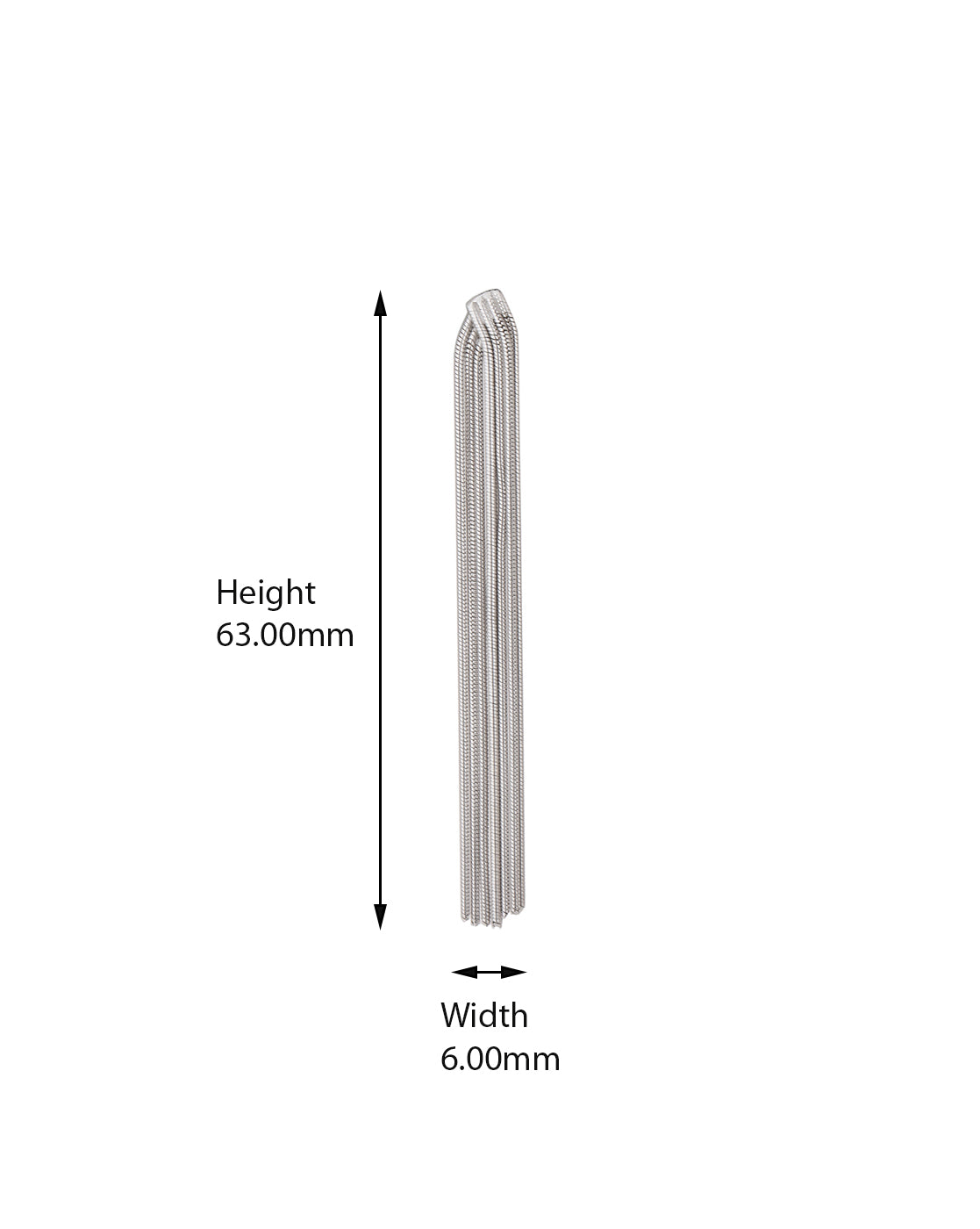 Carlton London 925 Sterling Silver Rhodium Plated Tasselled Drop Earring For Women