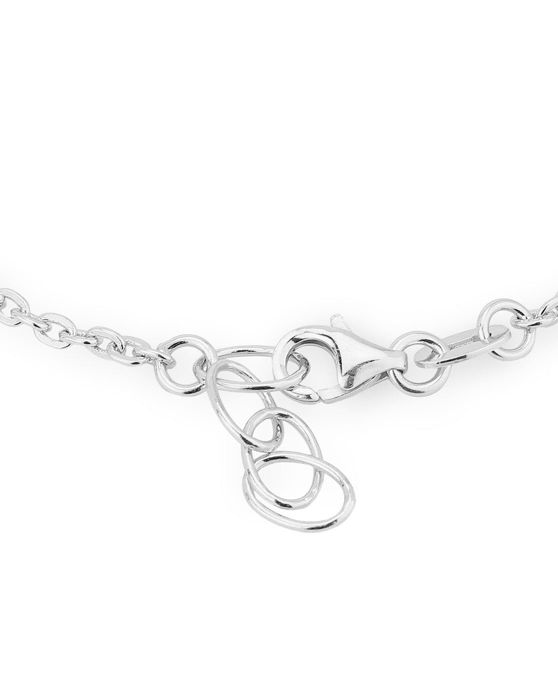 Carlton London Rhodium Plated With Star Bracelet For Women