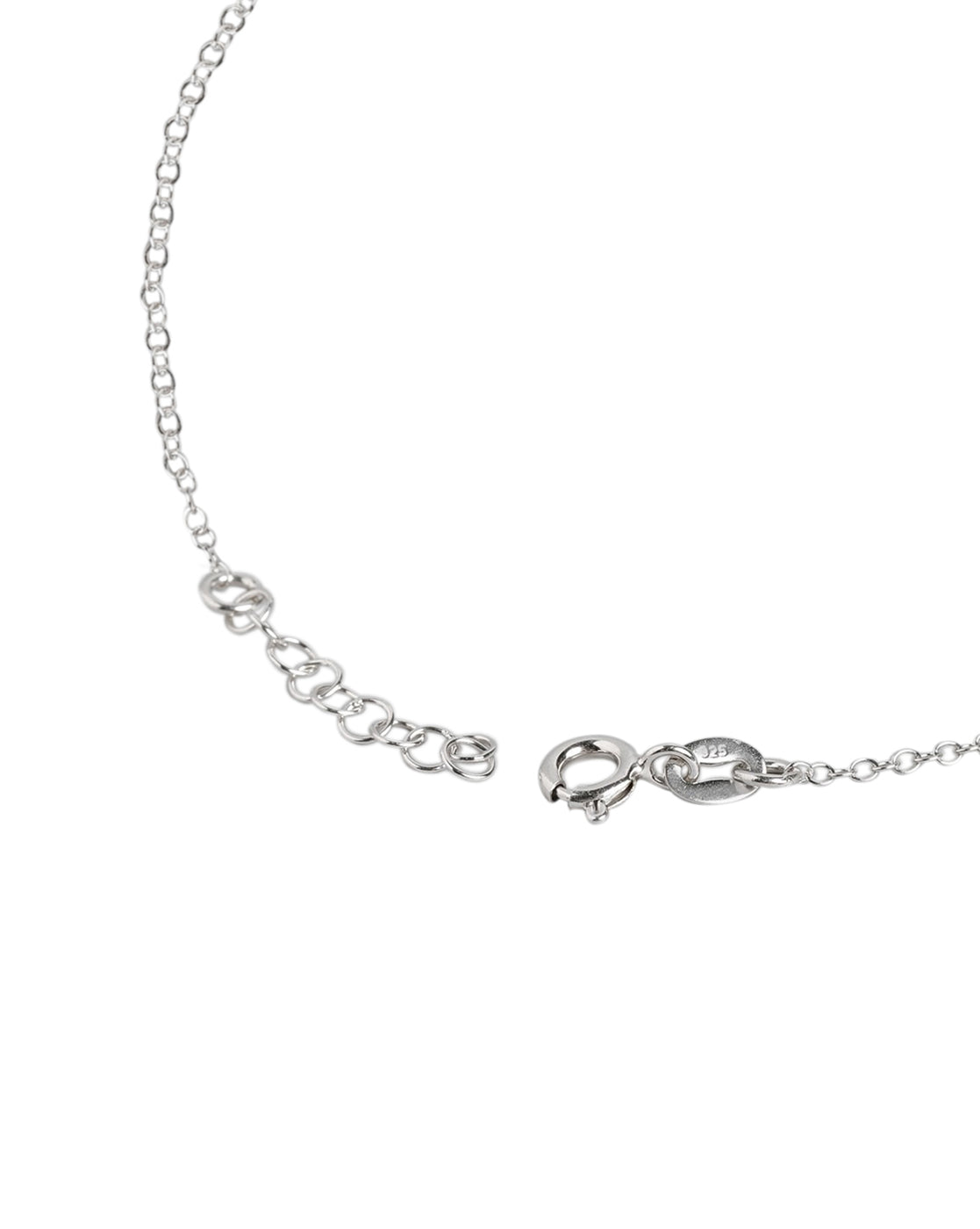 925 Sterling Silver Rhodium Plated Dragonfly Charm Anklet