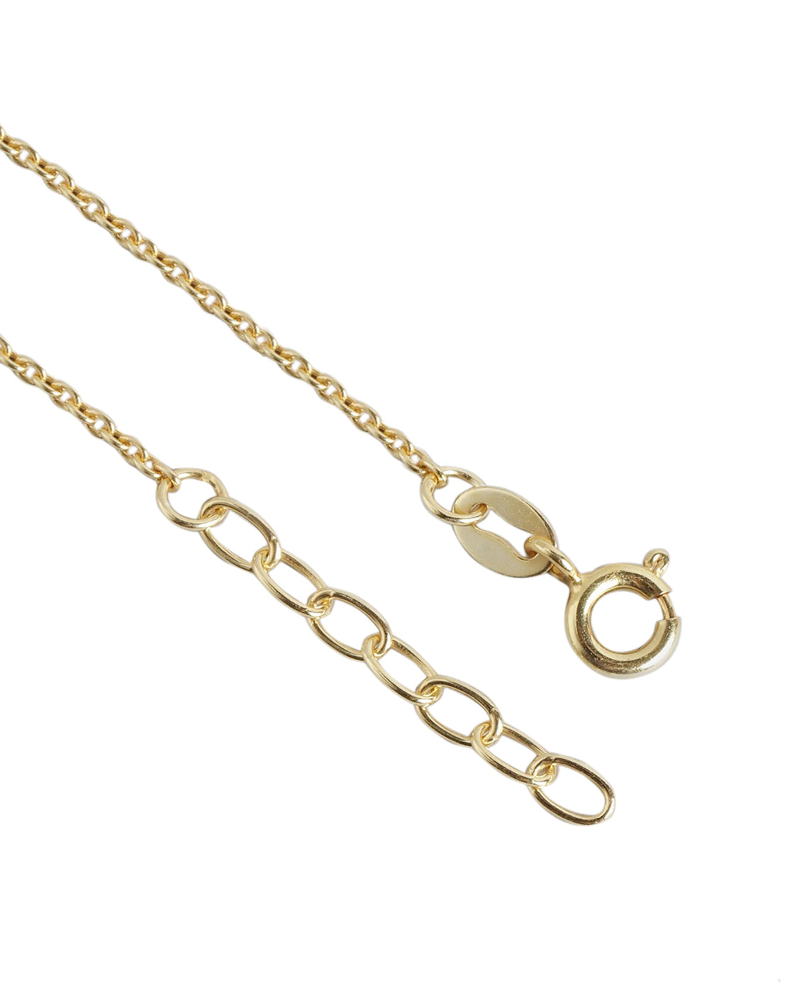 925 Sterling Silver 18kt Gold Plated Heart Charm Bracelet