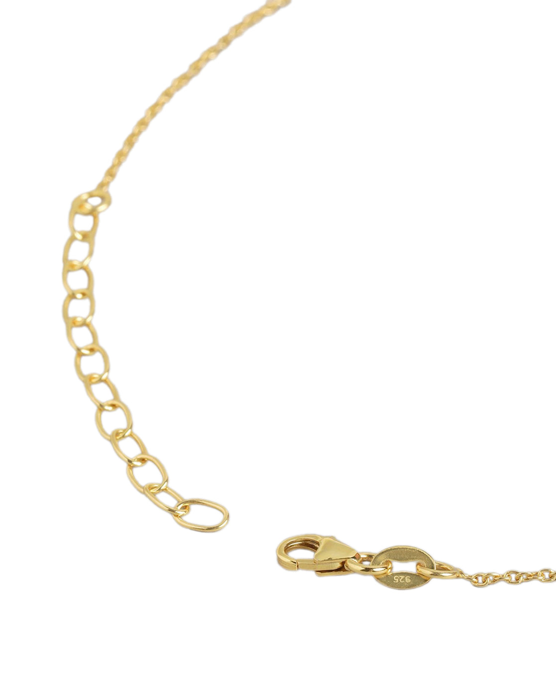 925 Sterling Silver 18kt Gold Plated and Glass Bead Mangalsutra