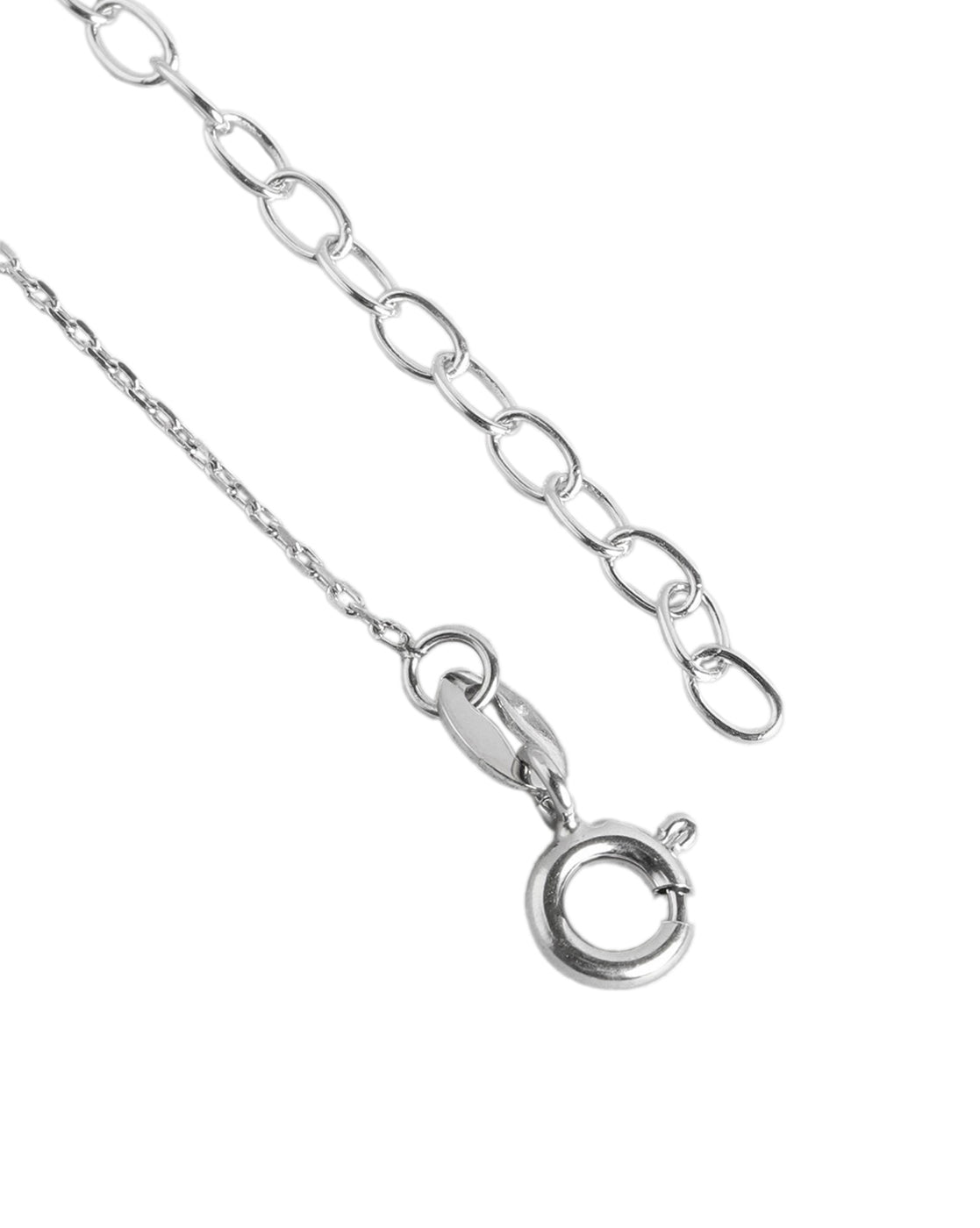 925 Sterling Silver Rhodium Plated Enamel Avocado Necklace