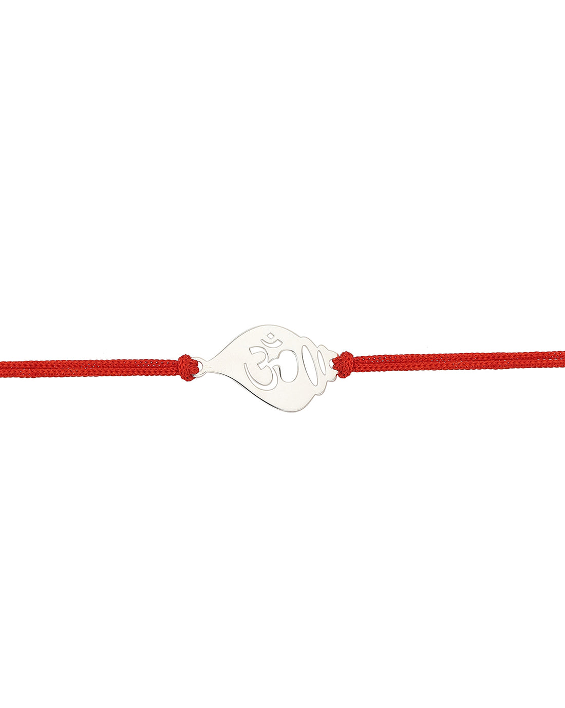 Carlton London Men Red 925 Sterling Silver Rakhi