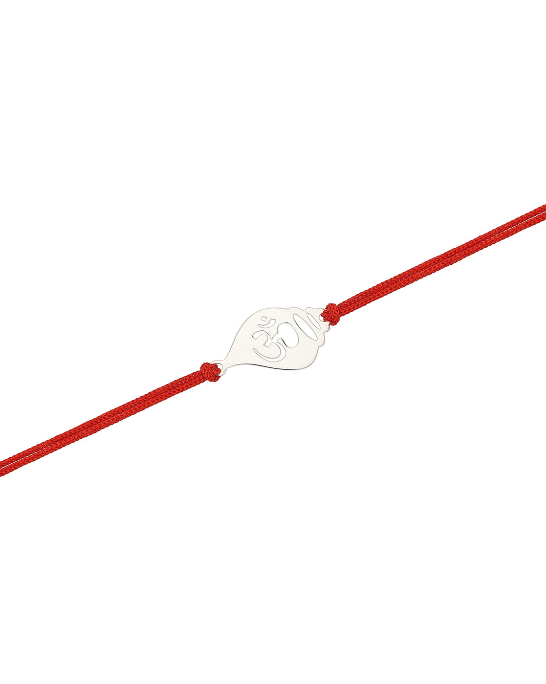 Carlton London Men Red 925 Sterling Silver Rakhi