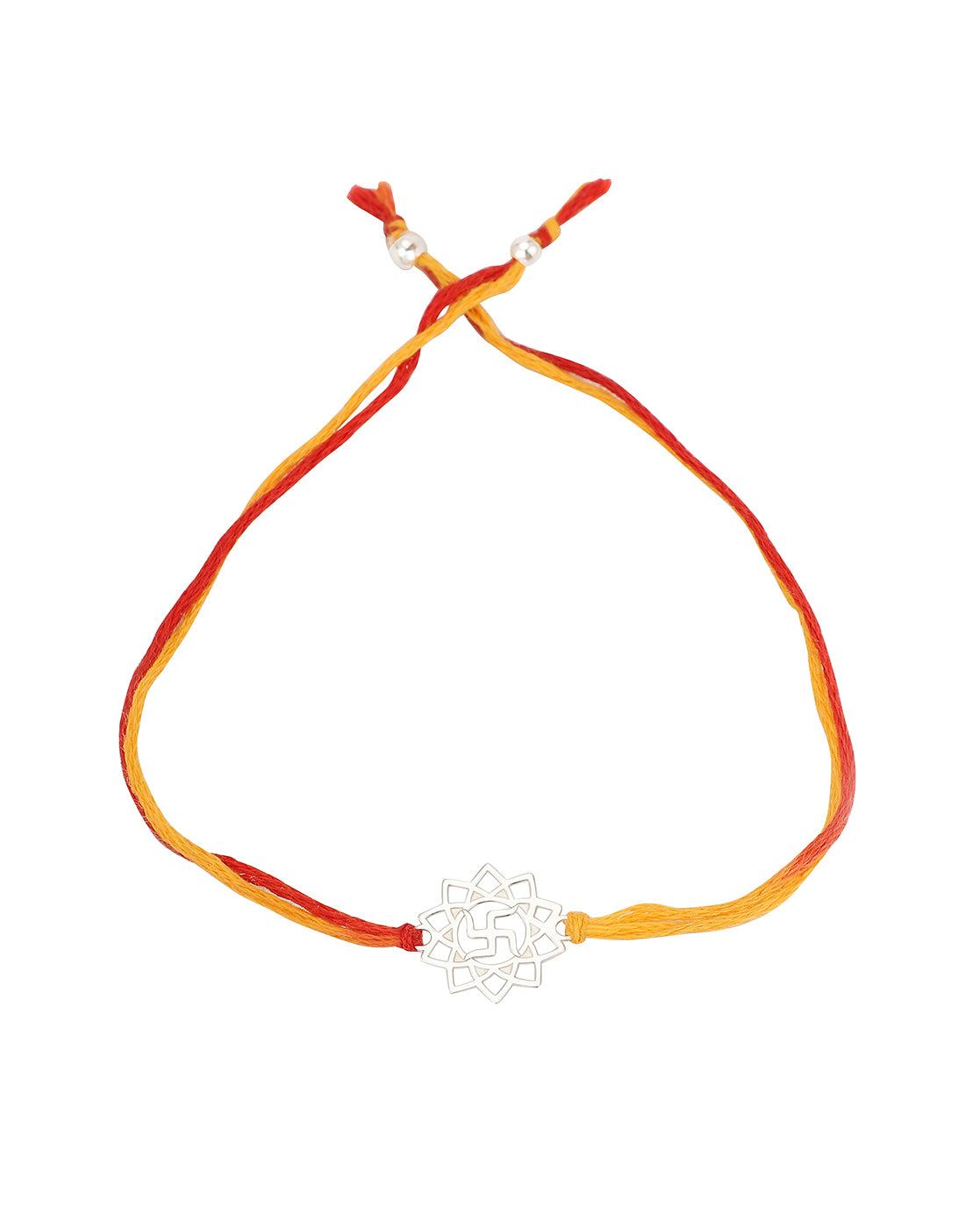 Carlton London 925 Sterling Silver Combo Rakhi