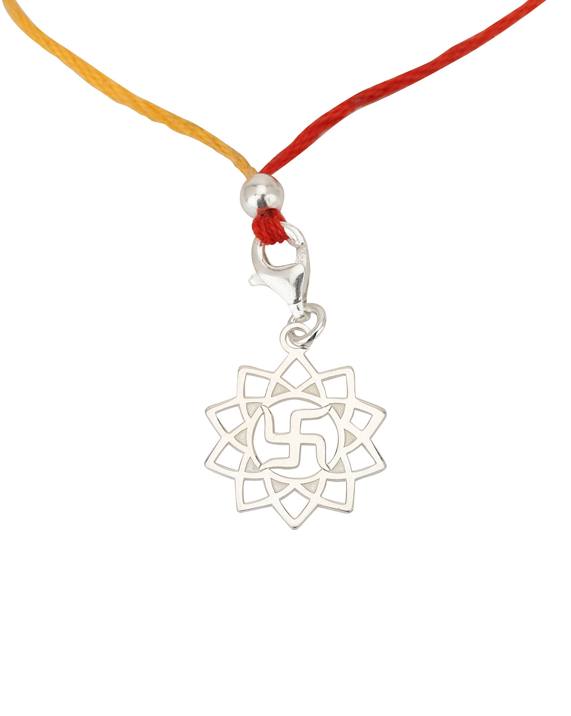 Carlton London 925 Sterling Silver Combo Rakhi