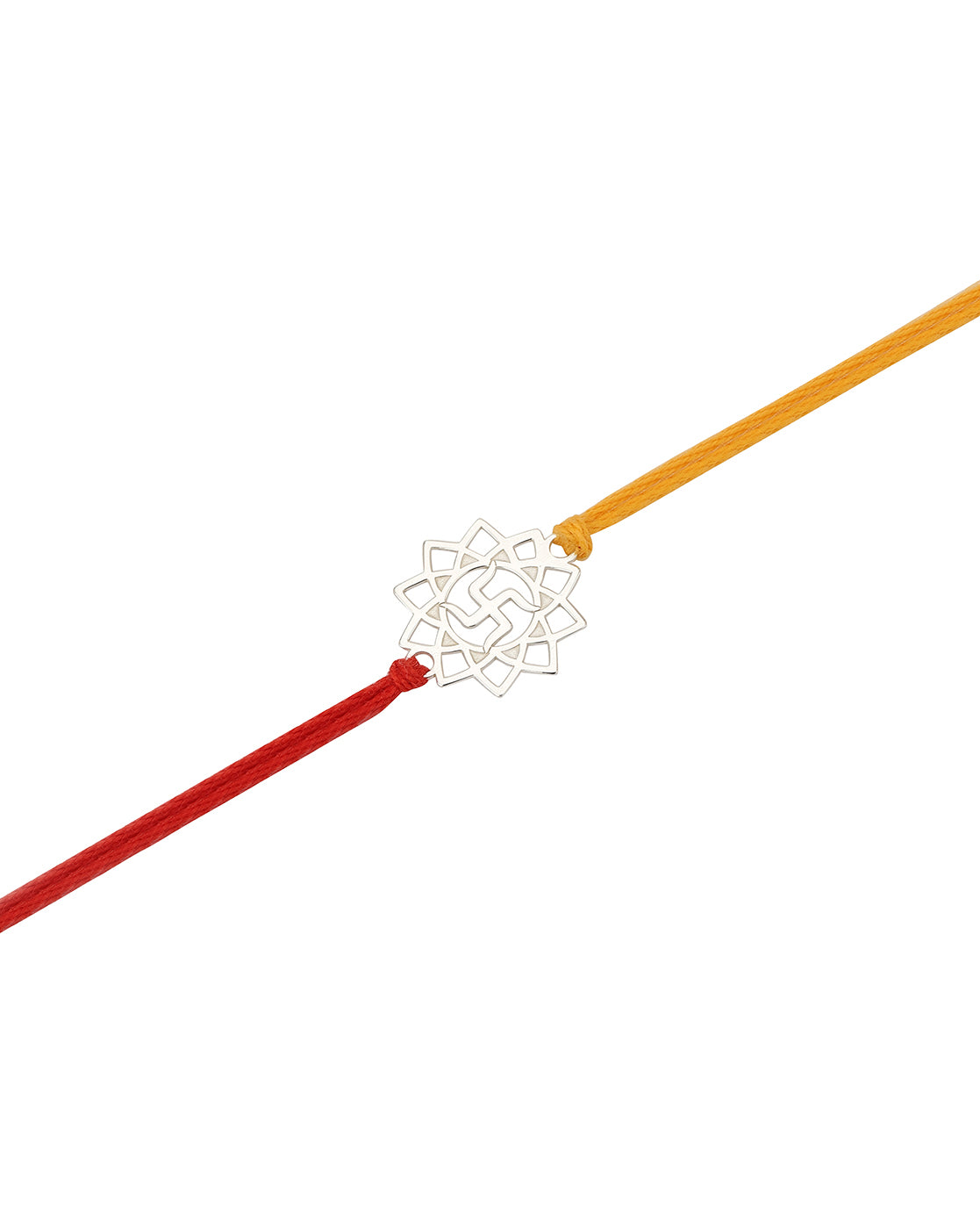 Carlton London 925 Sterling Silver Combo Rakhi