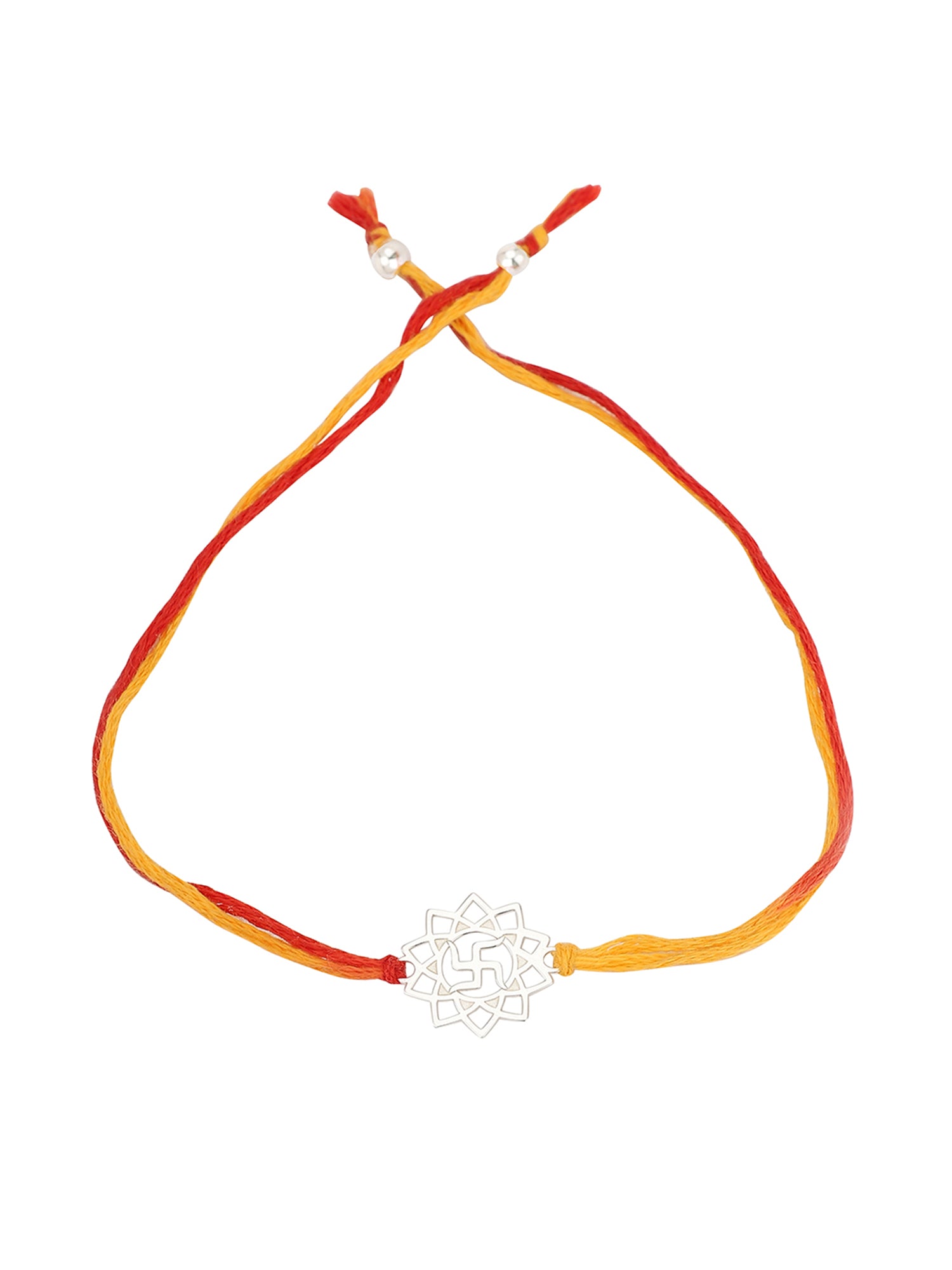 Carlton London 925 Sterling Silver Bhaiya Bhabhi Rakhi