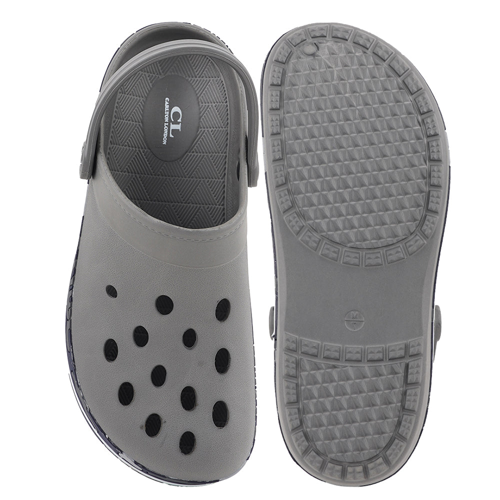 Men Perforated Comfort Clogs with Camouflage Sole