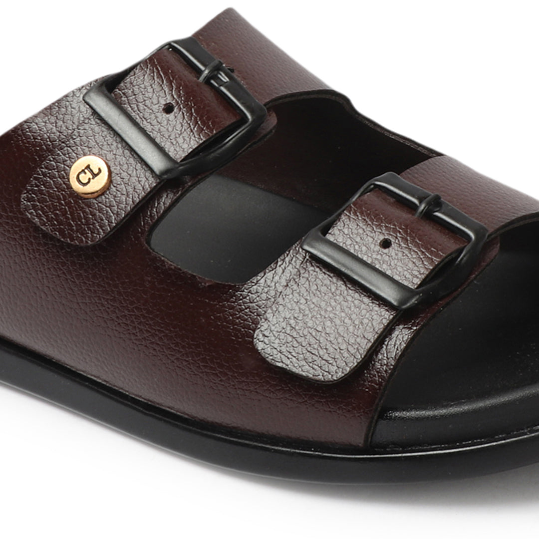 Double Buckle Adjustable Comfort Slides Sandals