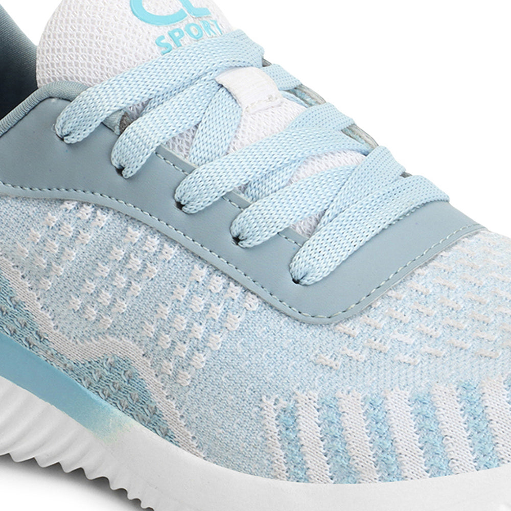 Women Mesh Flyknit Technology Lace-Up Sports Shoes