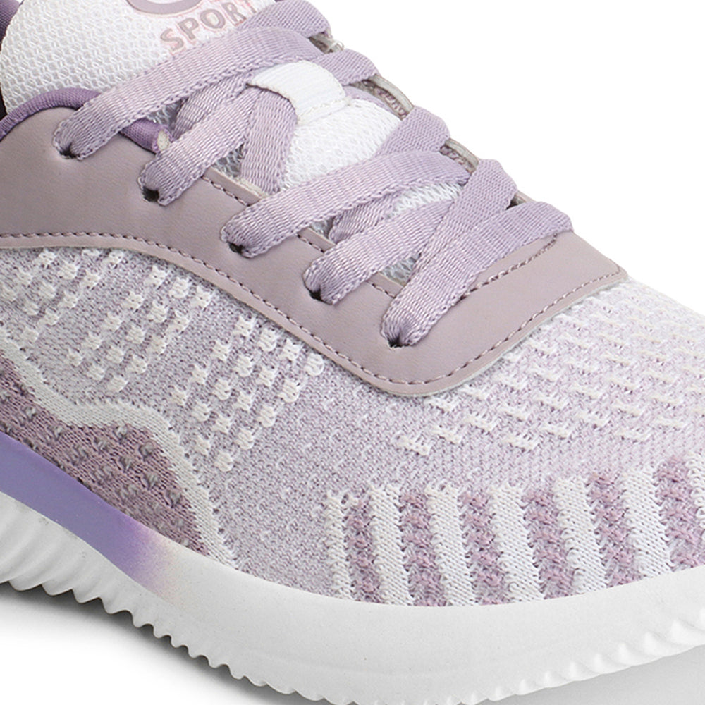 Women Mesh Flyknit Technology Lace-Up Sports Shoes