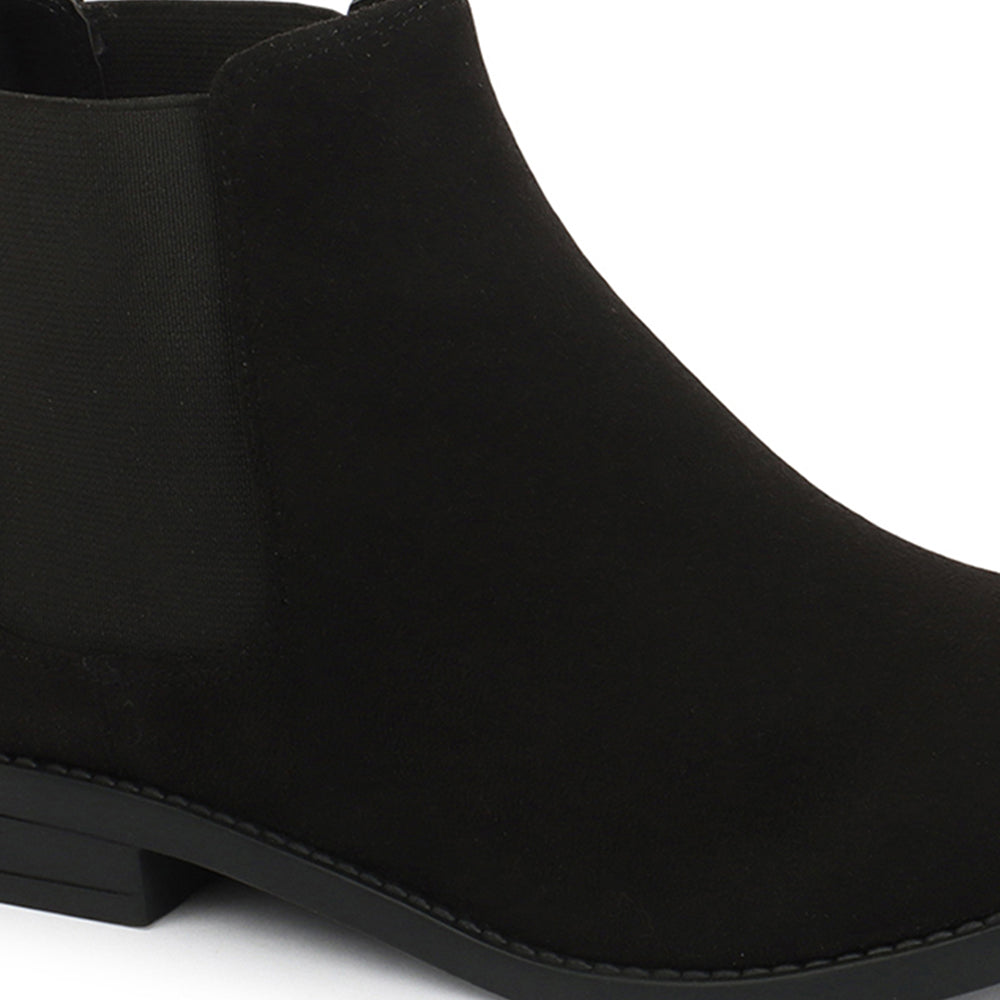 Women Casual Block-Heeled Chelsea Boots
