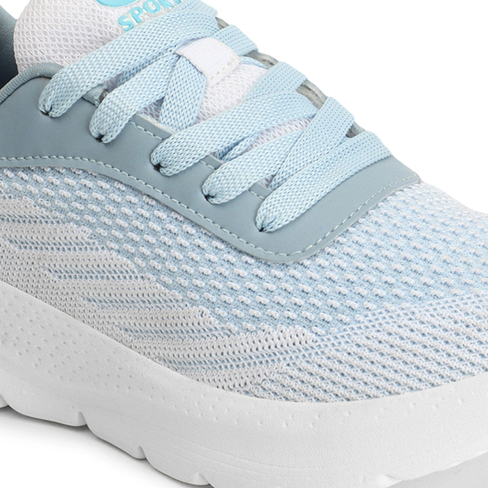 Women Mesh Flyknit Technology Lace-Up Sports Shoes