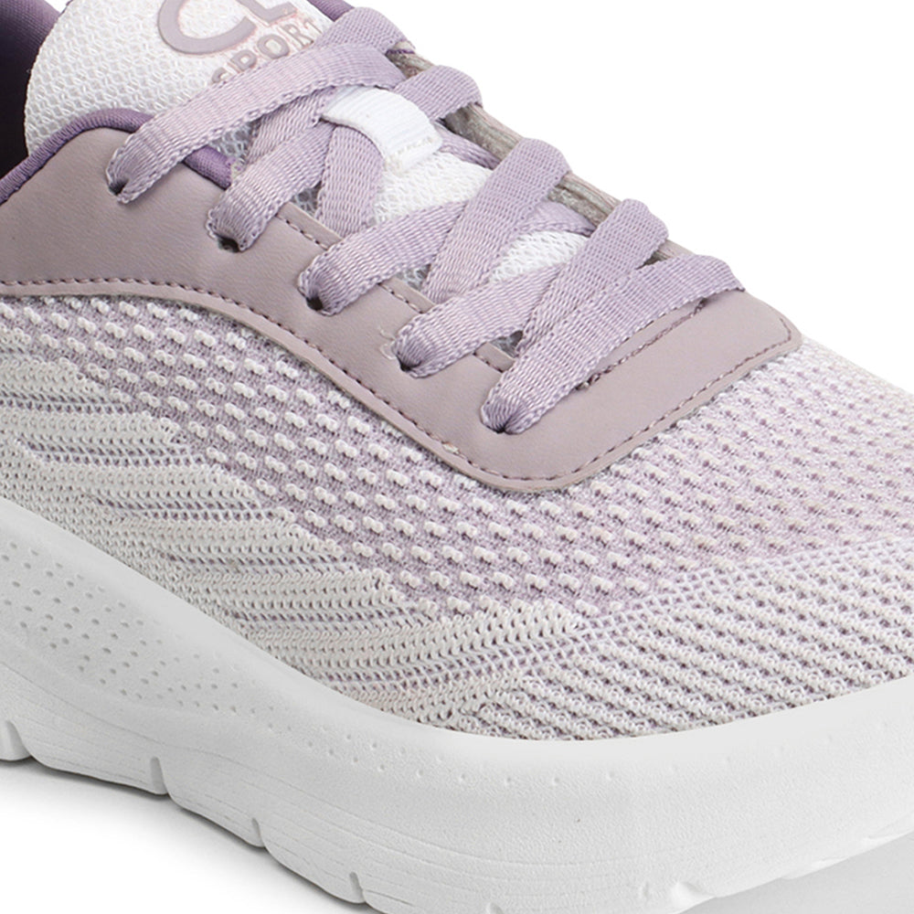 Women Mesh Flyknit Technology Lace-Up Sports Shoes