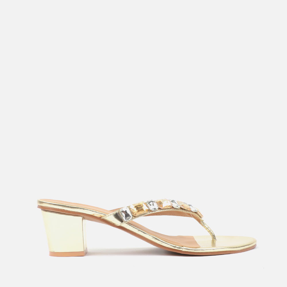 Embellished block heel online sandals