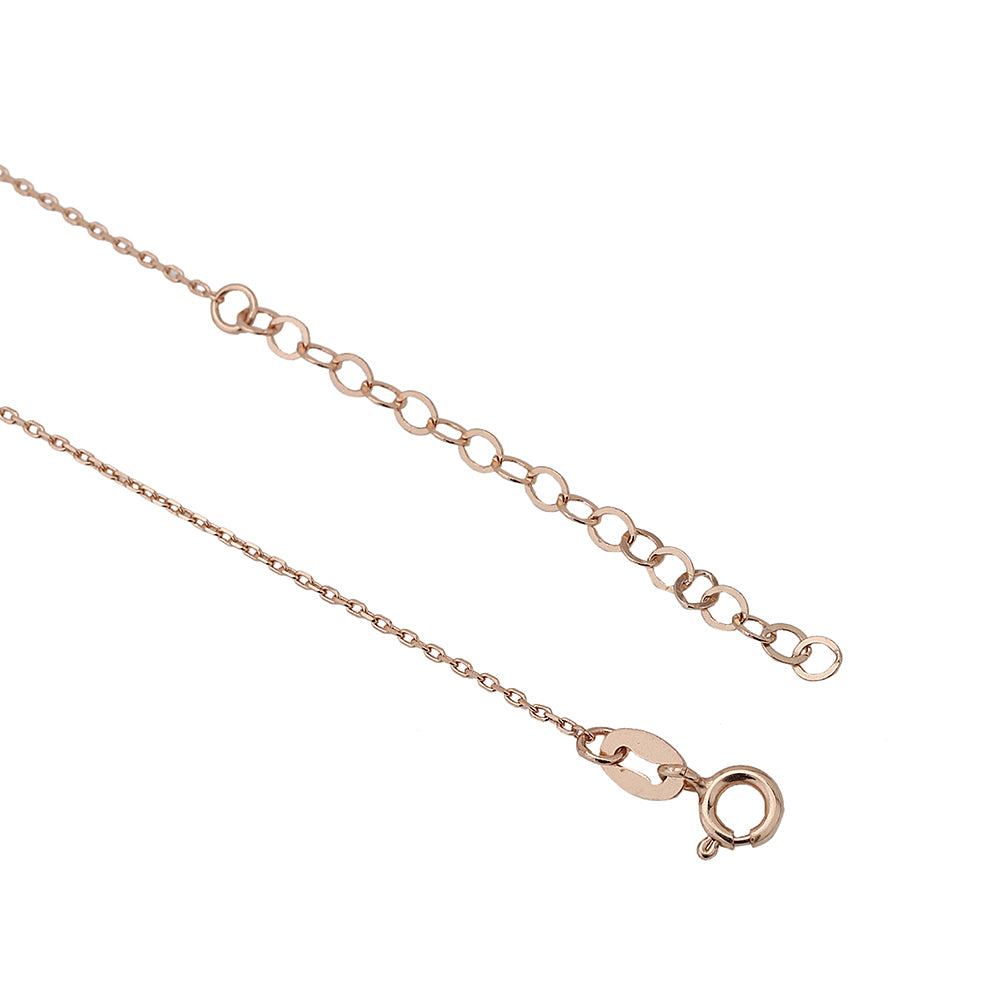 Carlton London-Women 18K Rose Gold-Plated Pendant With Chain & Gift Card