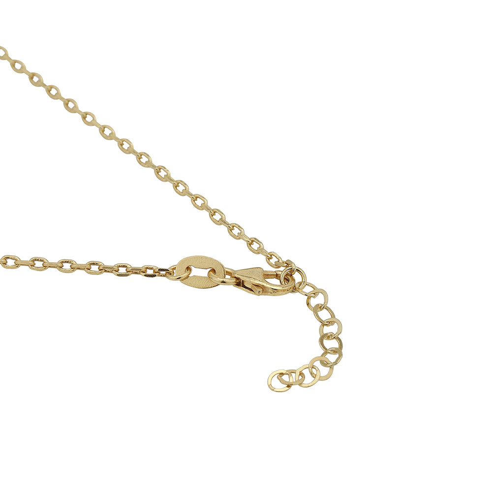 Carlton London Gold-Plated Set Of 2 Green Beads Anklet For Women