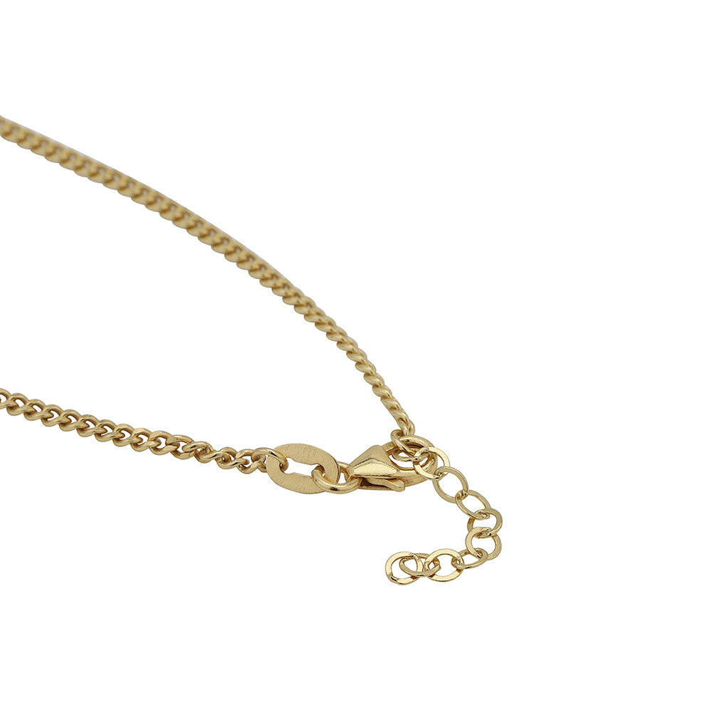 Carlton London Gold-Plated Set Of 2 Green Beads Anklet For Women