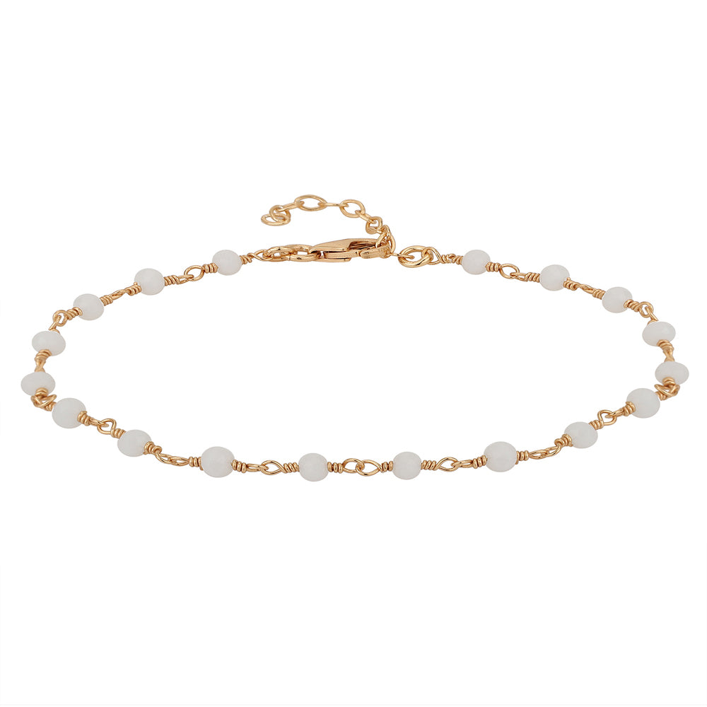 Women Rose Gold-Plated & White Brass Charm Braceletfjb3807