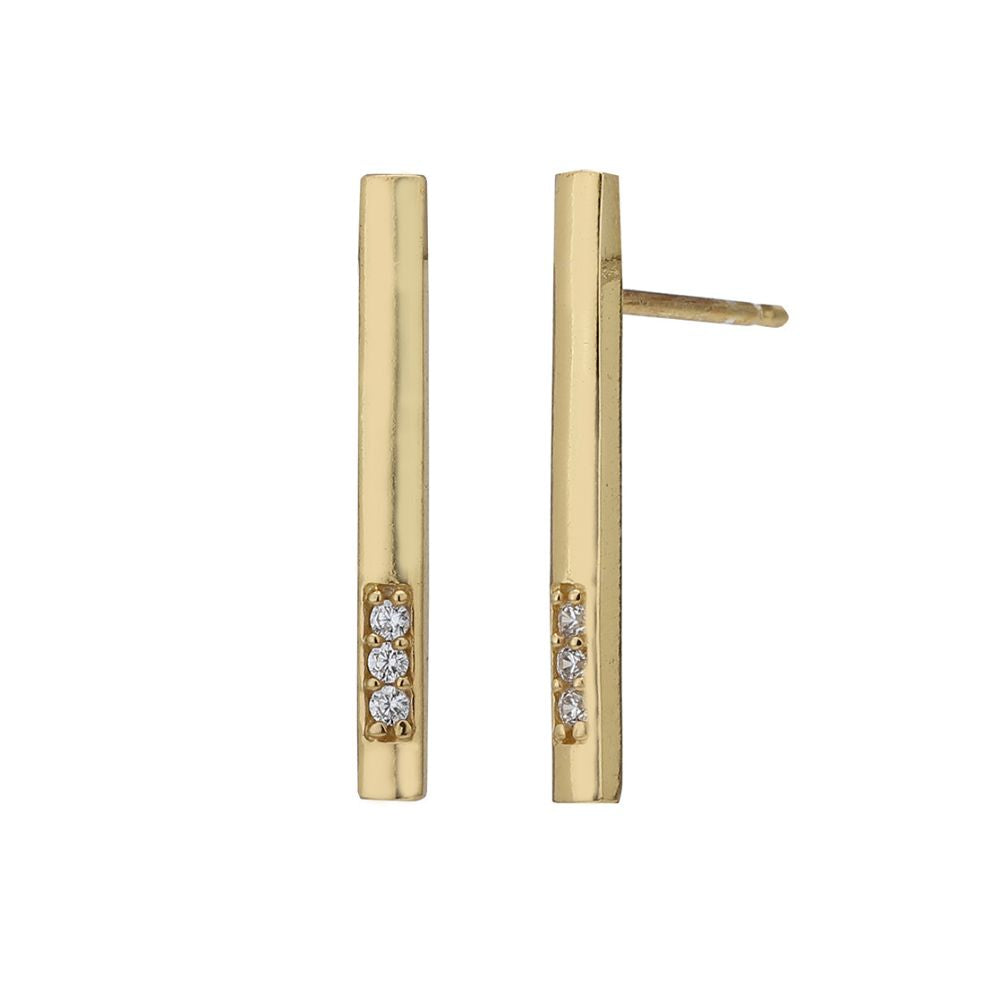 Carlton London-Women 18K Gold-Plated Necklace With Earrings & Gift Card