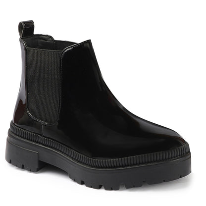 Women Block-Heeled Chelsea Slip-on Boots