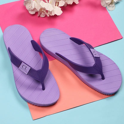 Women Comfort Textured Sole Thong Slippers