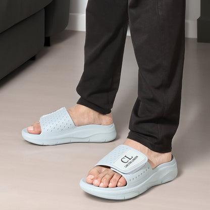 Men Perforated Adjustable Comfort Sliders