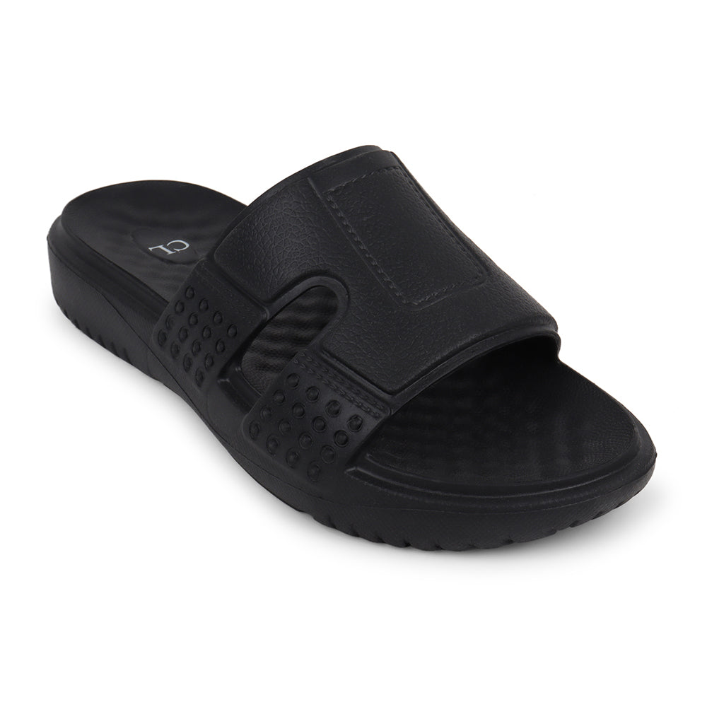 Men Textured Comfort Sliders