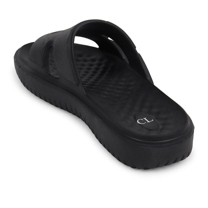 Men Textured Comfort Sliders