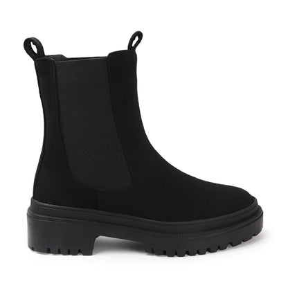 Women Block-Heeled Chelsea Slip-on Boots