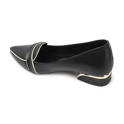 Women Solid Slip-On Block Heel Pump