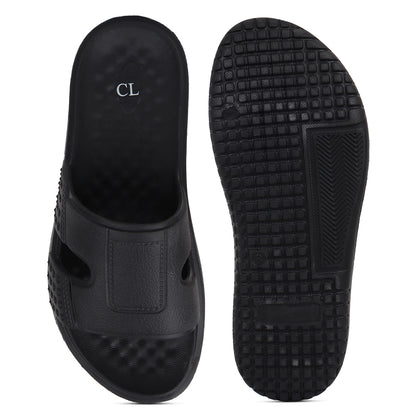 Men Textured Comfort Sliders