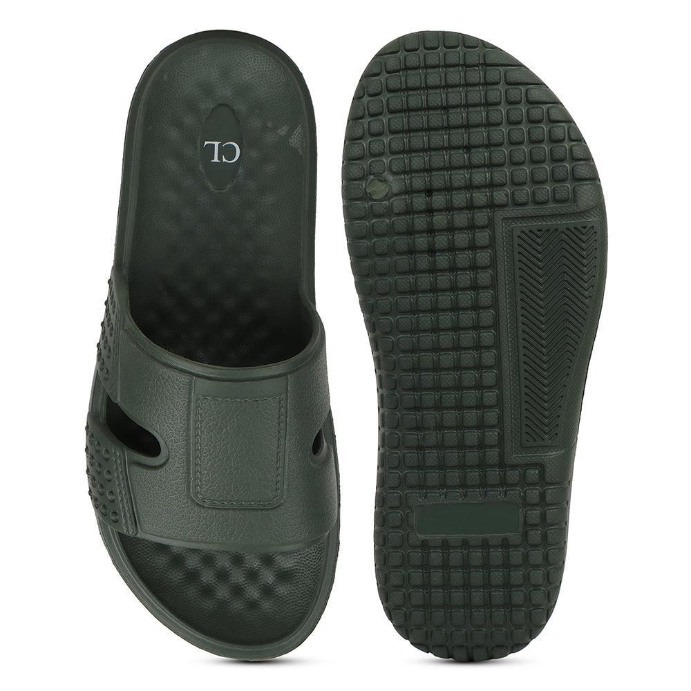 Men Textured Comfort Sliders
