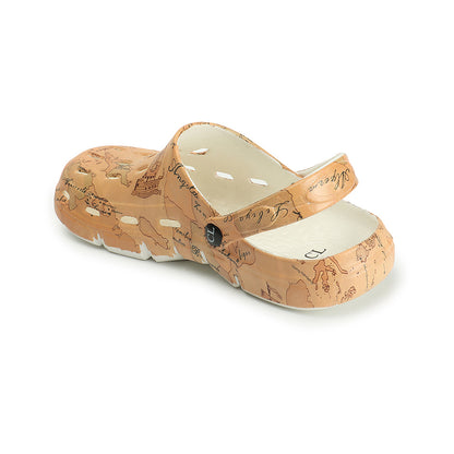 Men Printed Patterned Slip On Clogs
