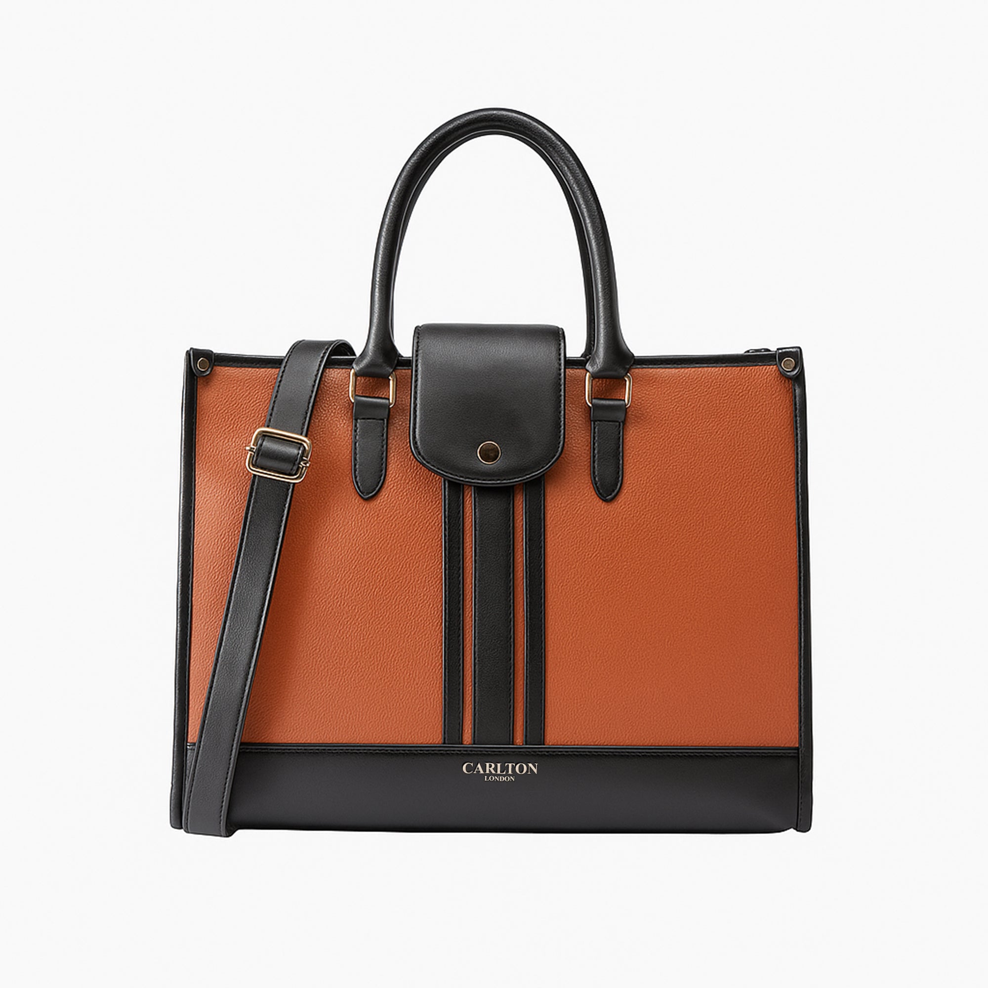 Carlton London Women Handbag - CLLP-1025 TAN/BLACK