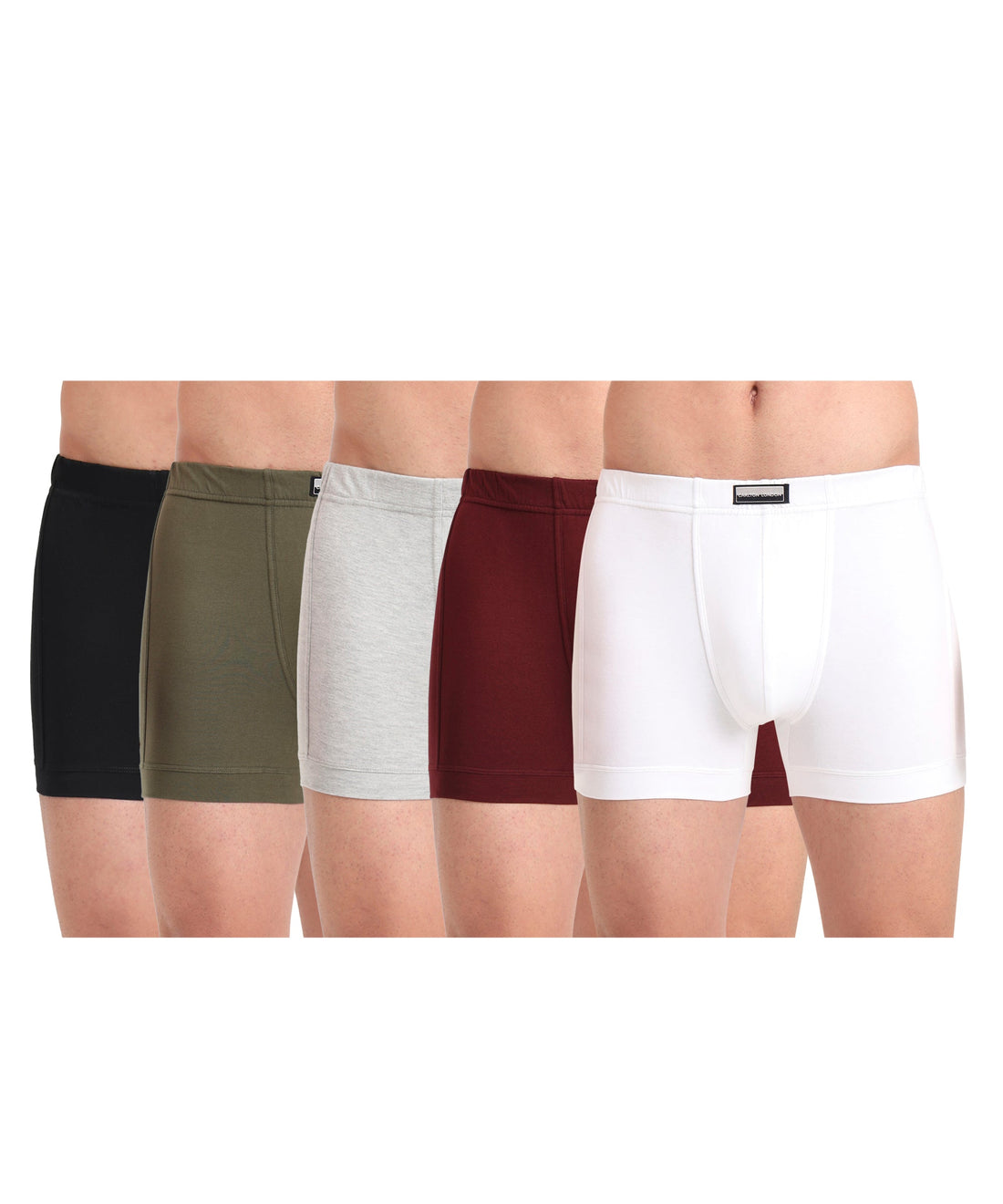 Trunk Assorted Pack of 5  Cotton Spandex Fabric with Classic Fit Style 001