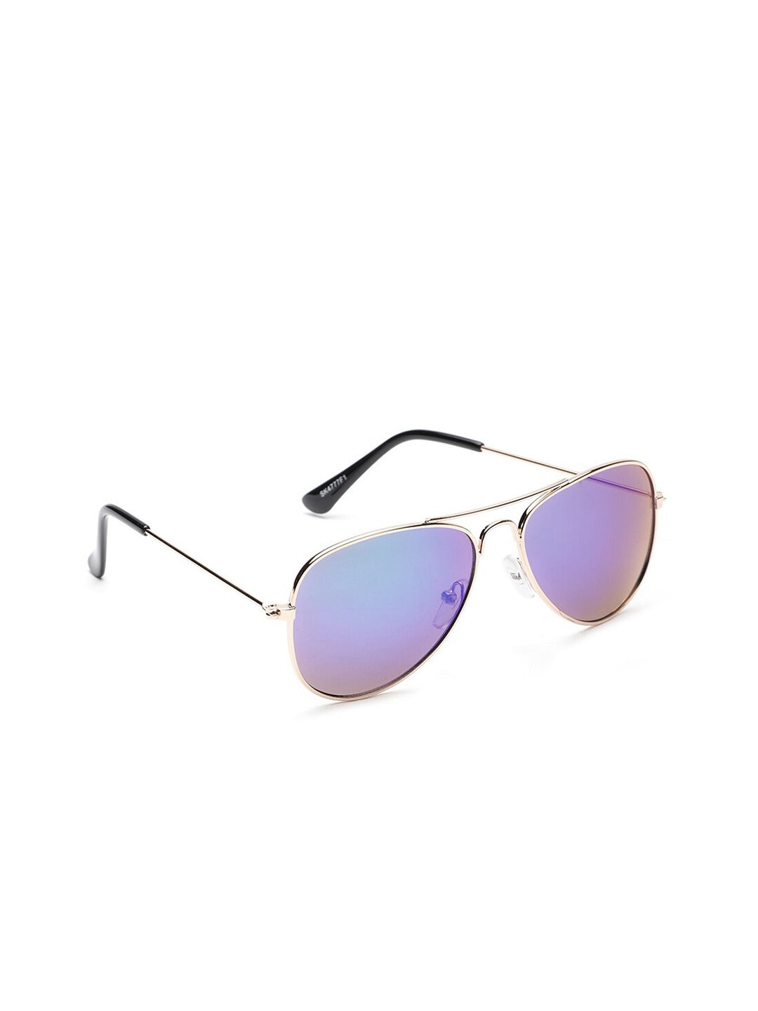 Carlton London Blue Lens  Gold-Toned Aviator Sunglasses With Uv Protected Lens For Boy
