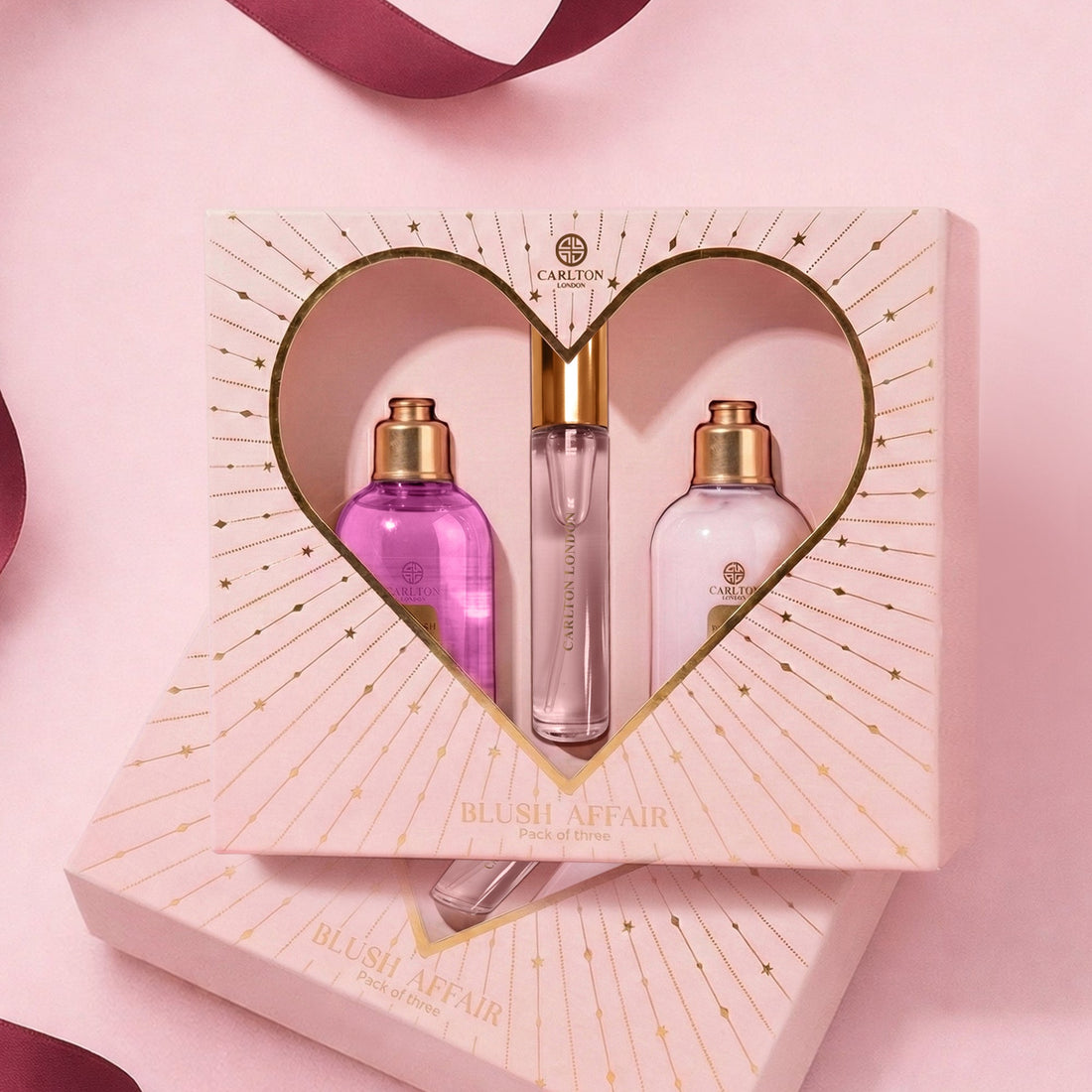Carlton London Blush Affair Gift Set pack of 3 CLPLG114