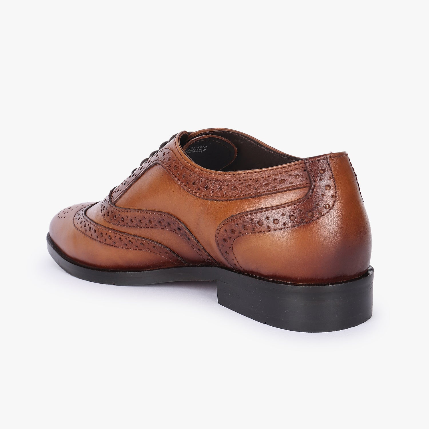 Men Tan Leather Brogues