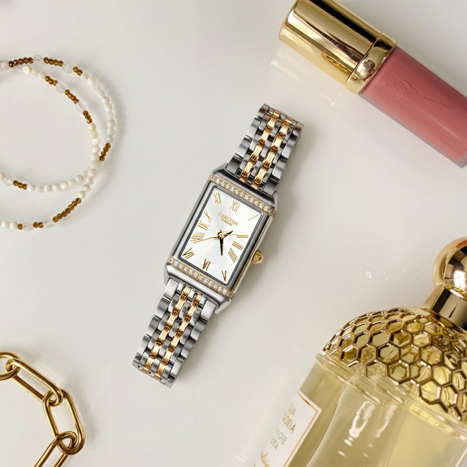 Carlton London Women Amara White Analog Watch CL-AM-WHT