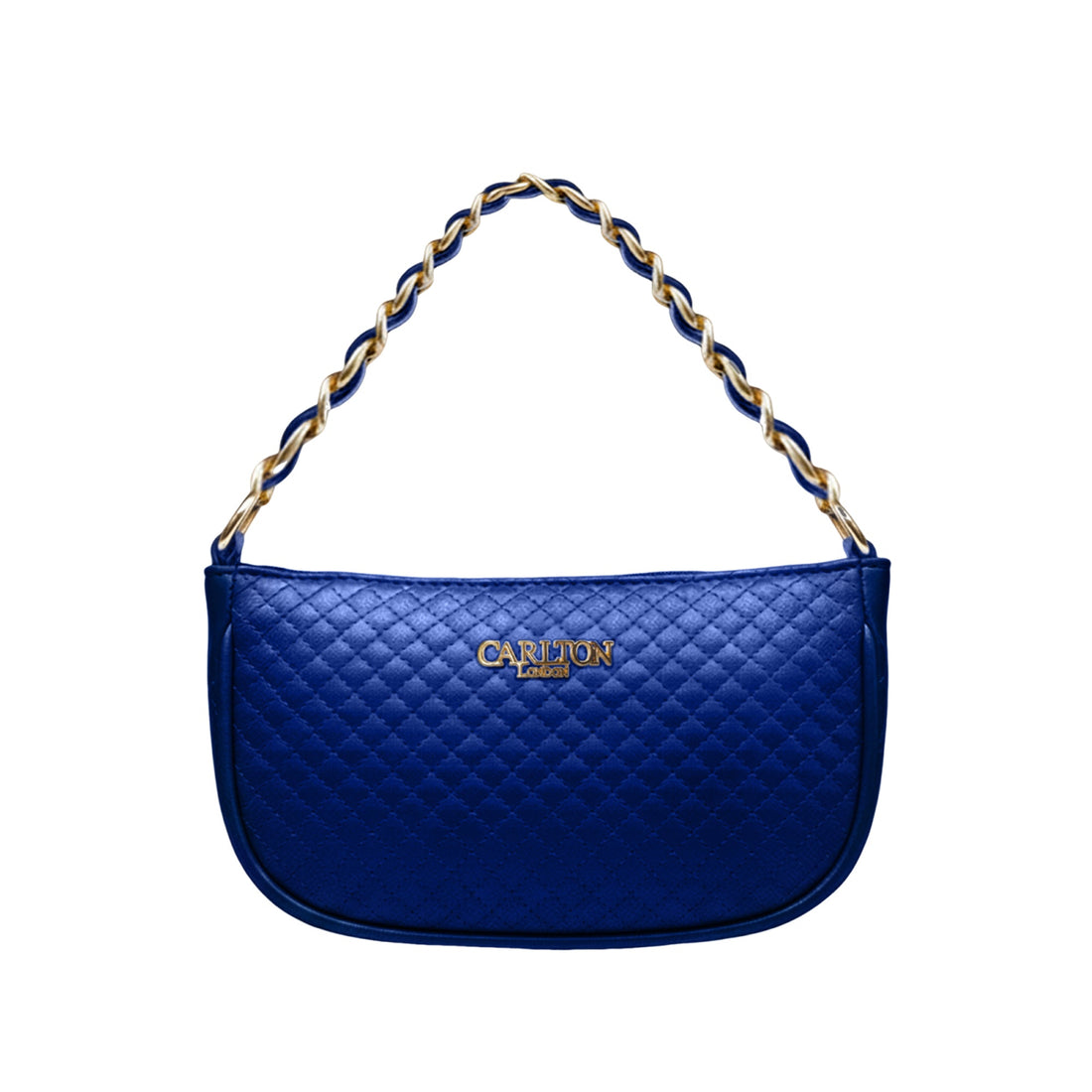 Carlton London Raffaella Blue Metallic Textured Sling Bag  CLLP 1069 DARK BLUE
