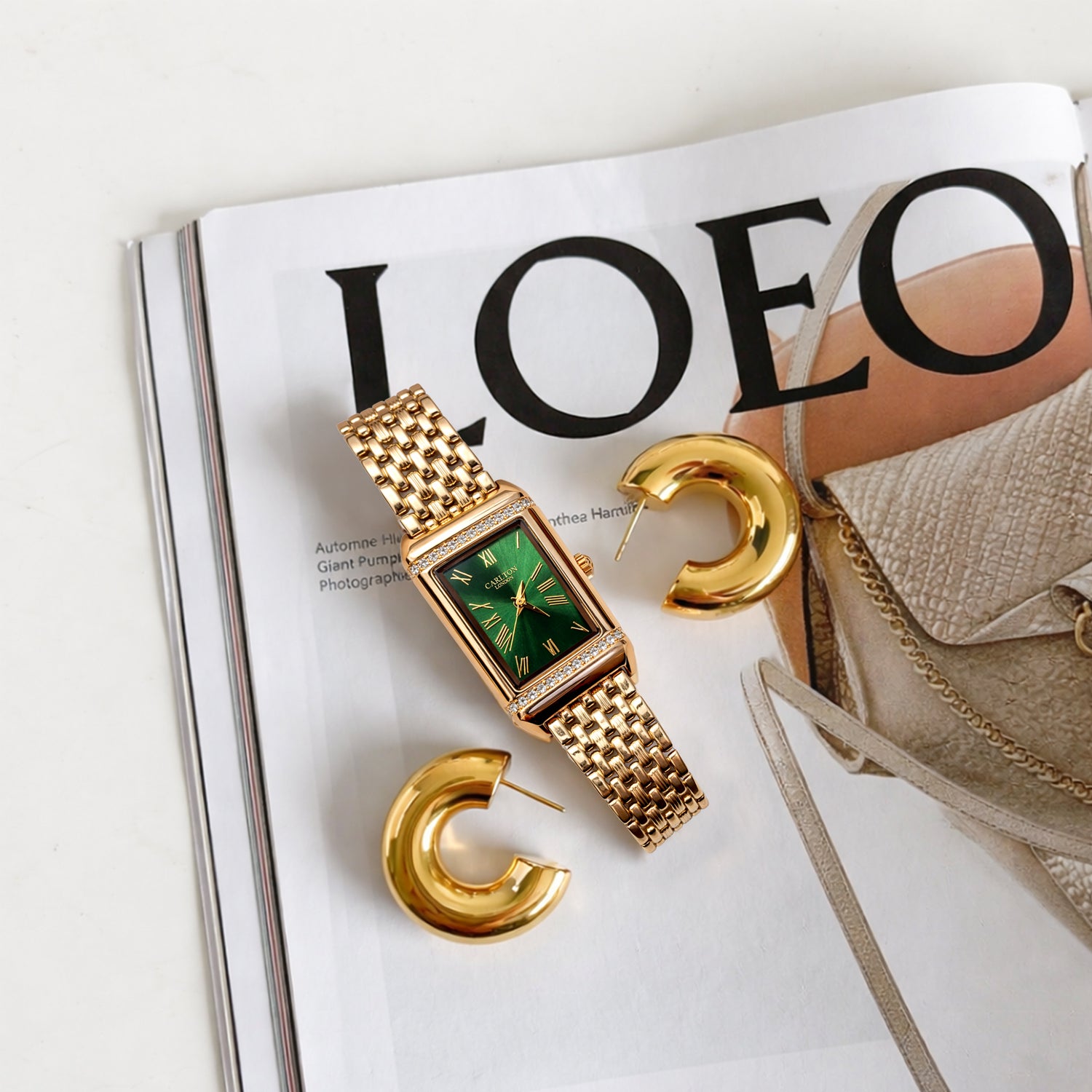 Carlton London Women Amara Green Analog Watch CL-AM-GRN