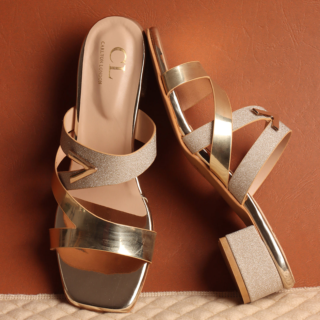 Women Embellished Block Heel Sandals