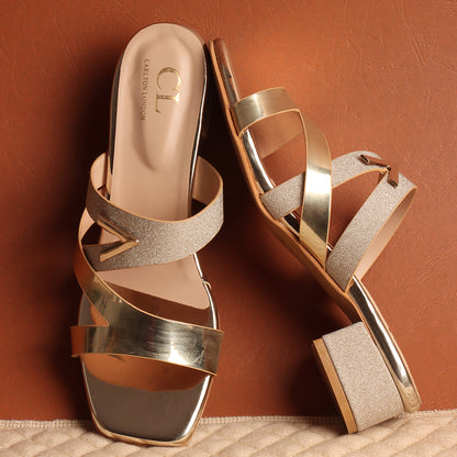 Women Embellished Block Heel Sandals